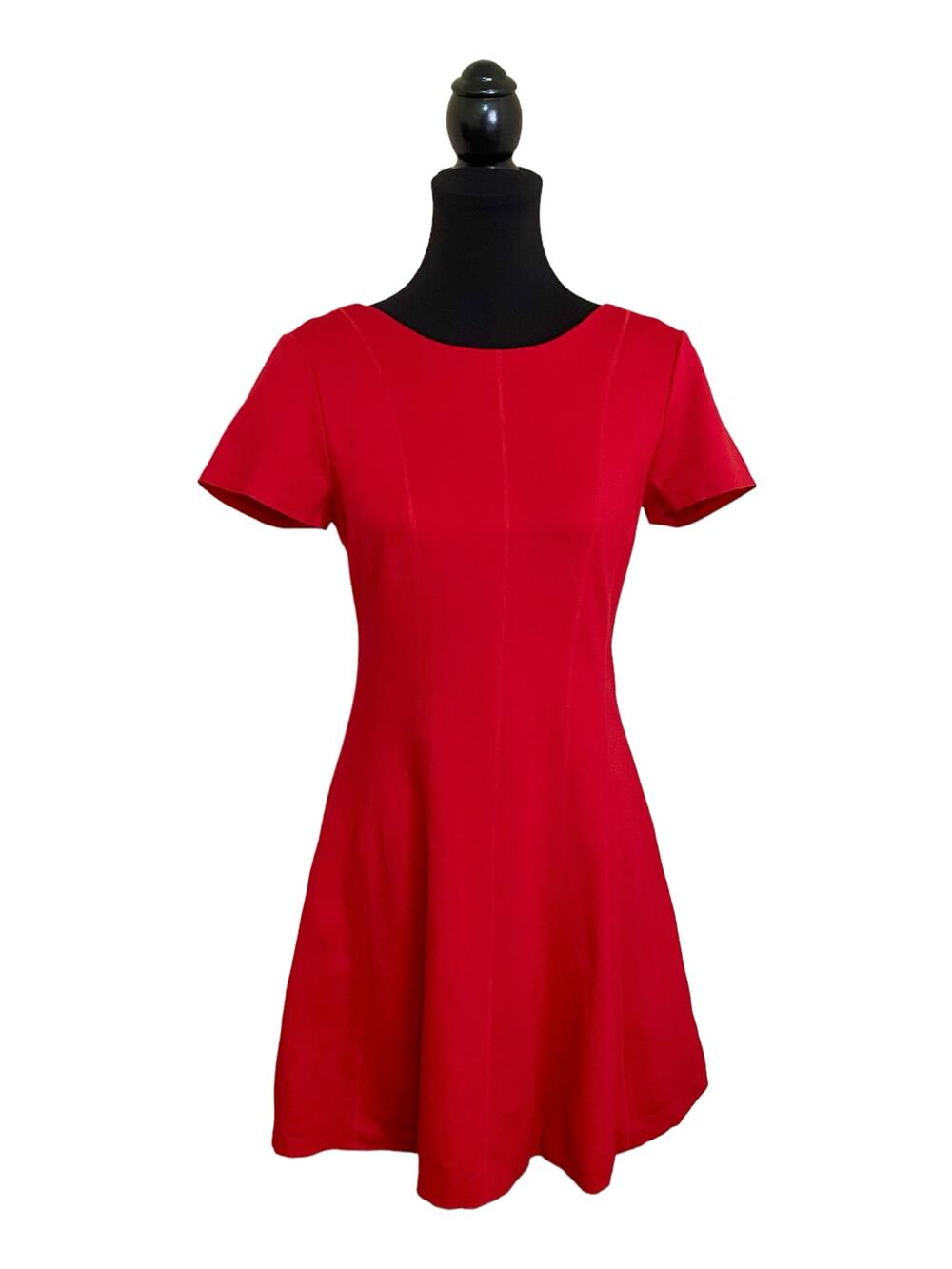 Women's Red Midi Dress - Classic Fit & Flare
